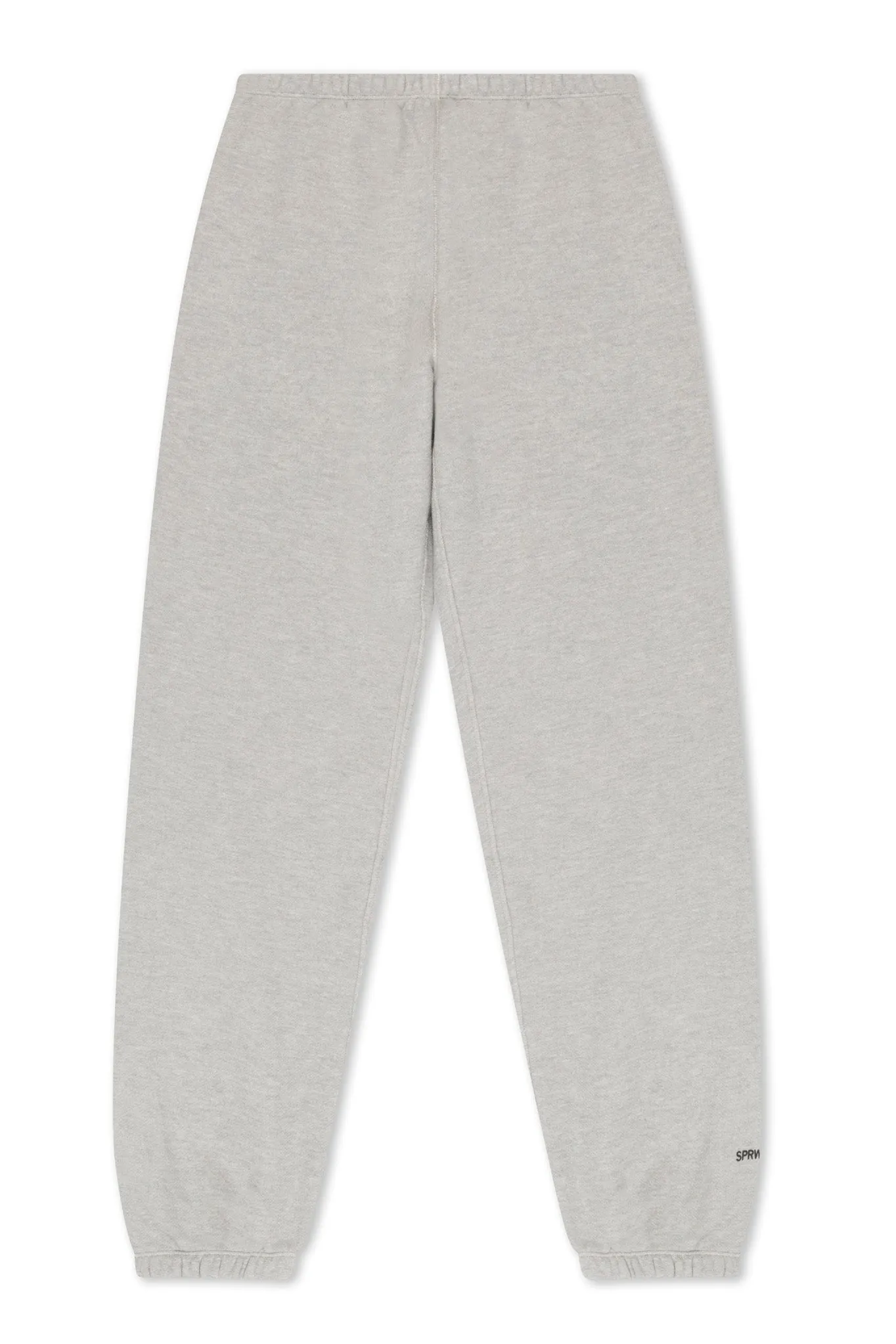 Heather Grey Cotton Mini Logo Sweatpants sold by SPRWMN product image thumbnail 4