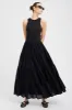 Black Voile Tiered Maxi Skirt sold by SPRWMN