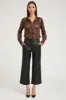 Black Leather Cropped Trousers sold by SPRWMN
