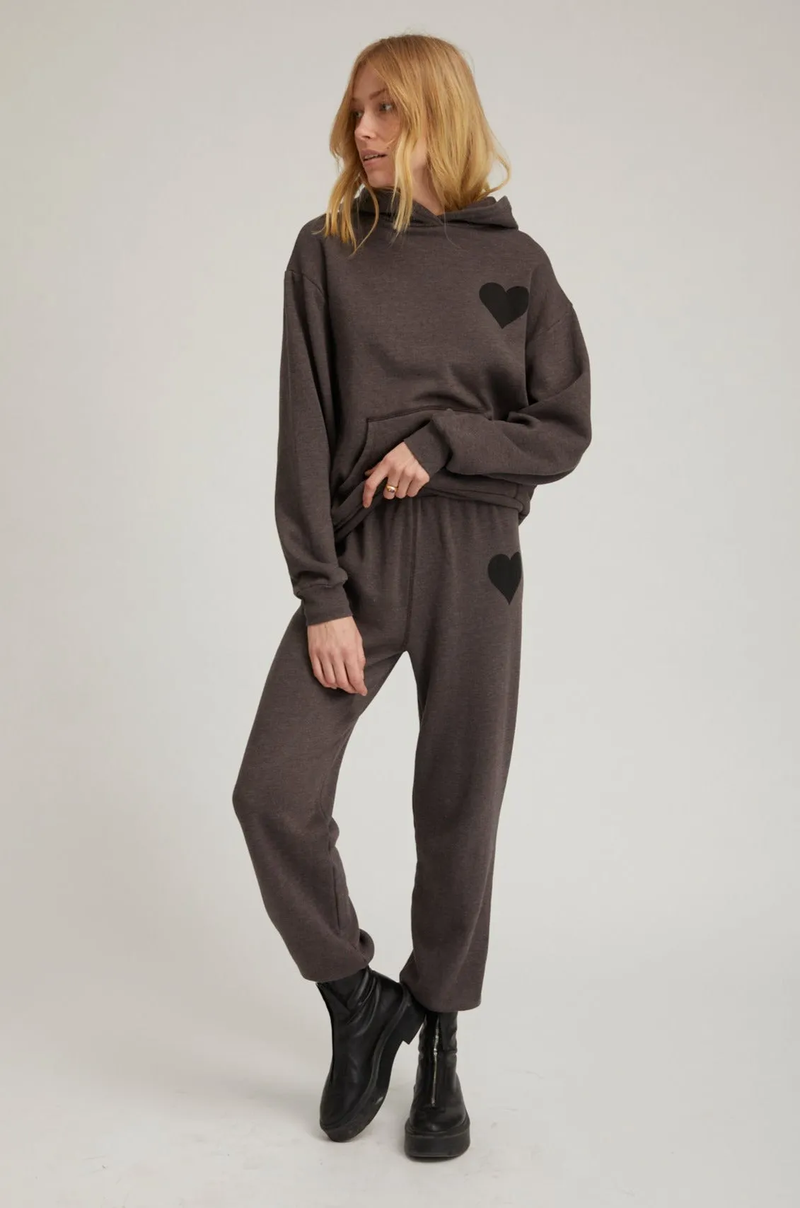 Charcoal Heart Hoodie sold by SPRWMN product image thumbnail 3