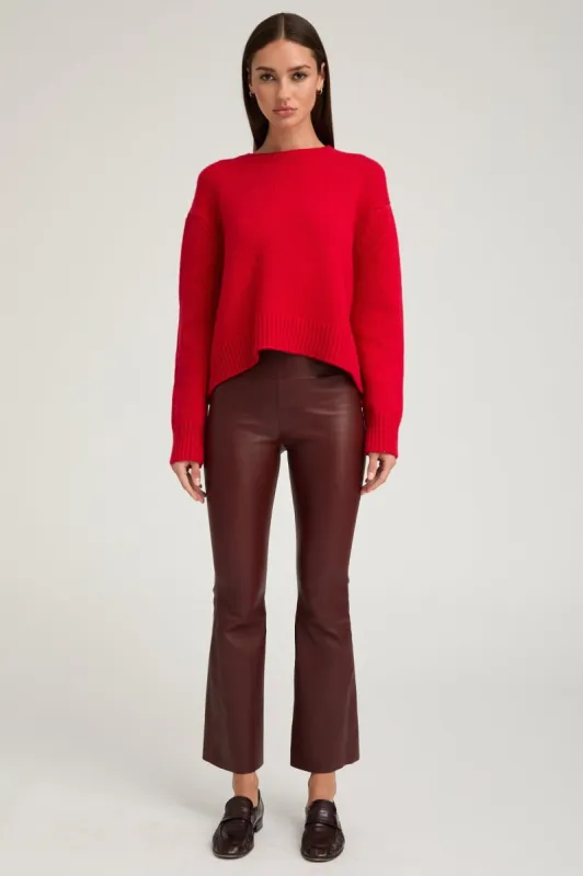 Pinot Leather Ankle Flare sold by SPRWMN