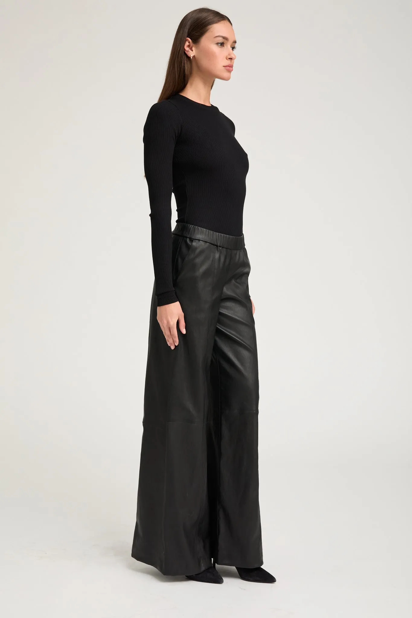 Stretch Leather Wide Leg sold by SPRWMN product image thumbnail 2