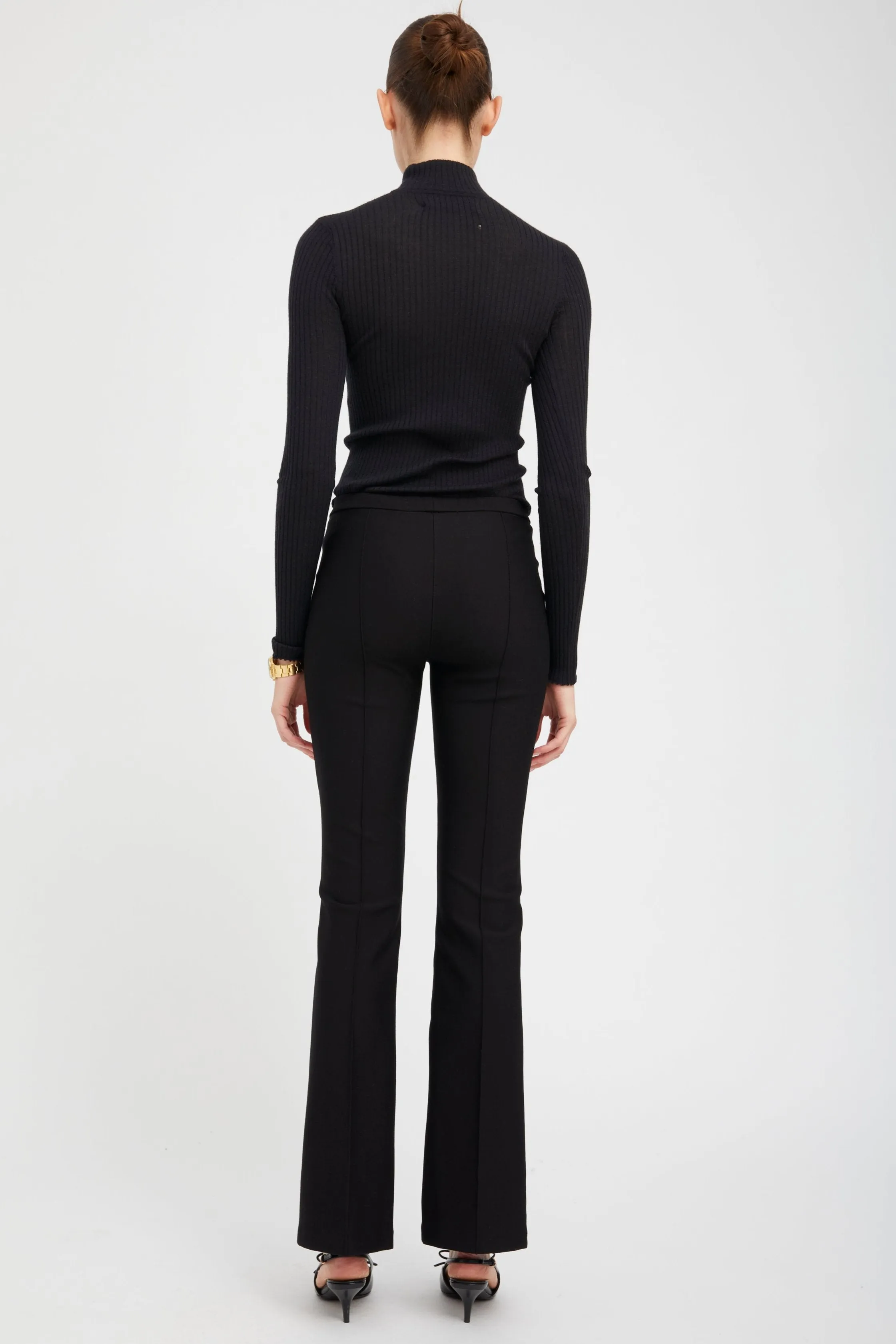 Black Casanova Pintuck Bootcut sold by SPRWMN product image thumbnail 4