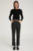 Black Leather 5 Pocket Slim Straight sold by SPRWMN