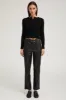 Black Leather 5 Pocket Slim Straight sold by SPRWMN