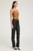 Black Leather 5 Pocket Ankle Slim Straight sold by SPRWMN