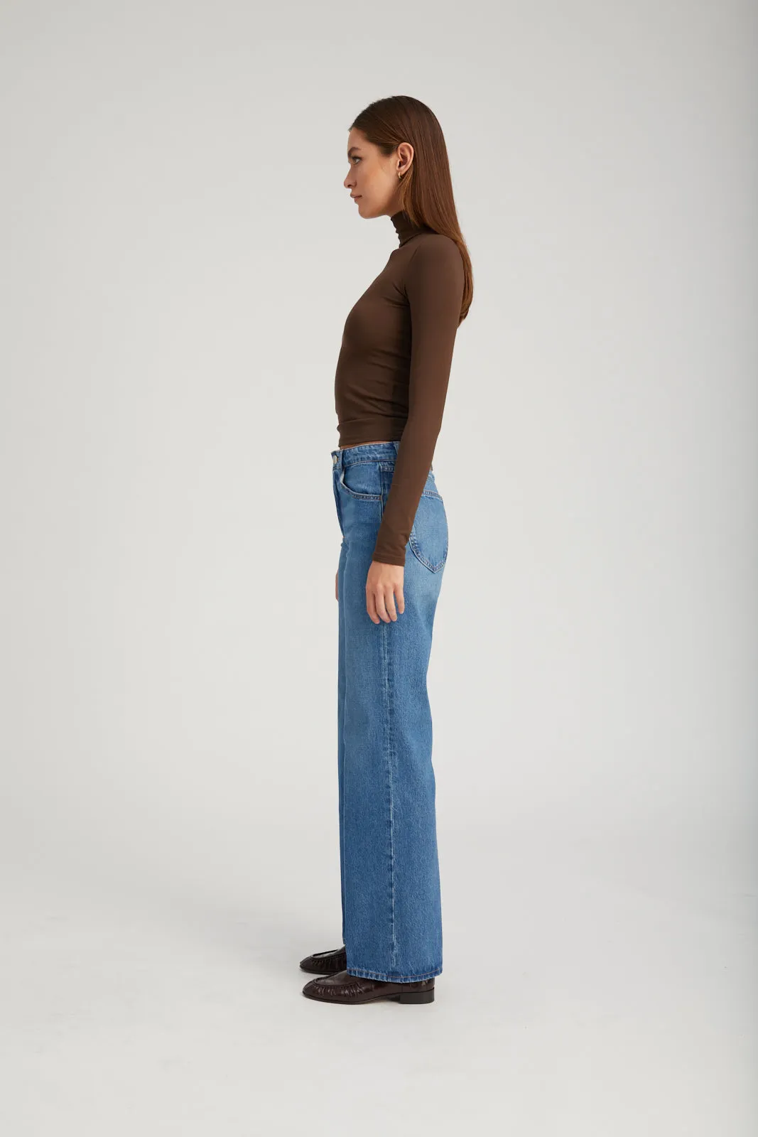 Dark Chocolate City Long Sleeve Mock Neck sold by SPRWMN product image thumbnail 4