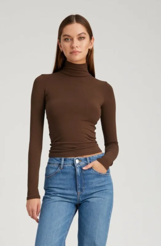 Dark Chocolate City Long Sleeve Mock Neck sold by SPRWMN