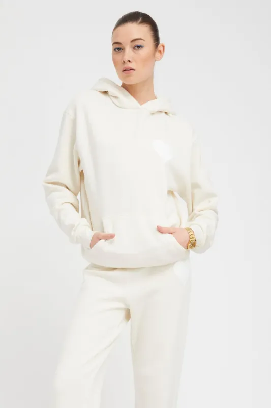 Creme Heart Hoodie sold by SPRWMN