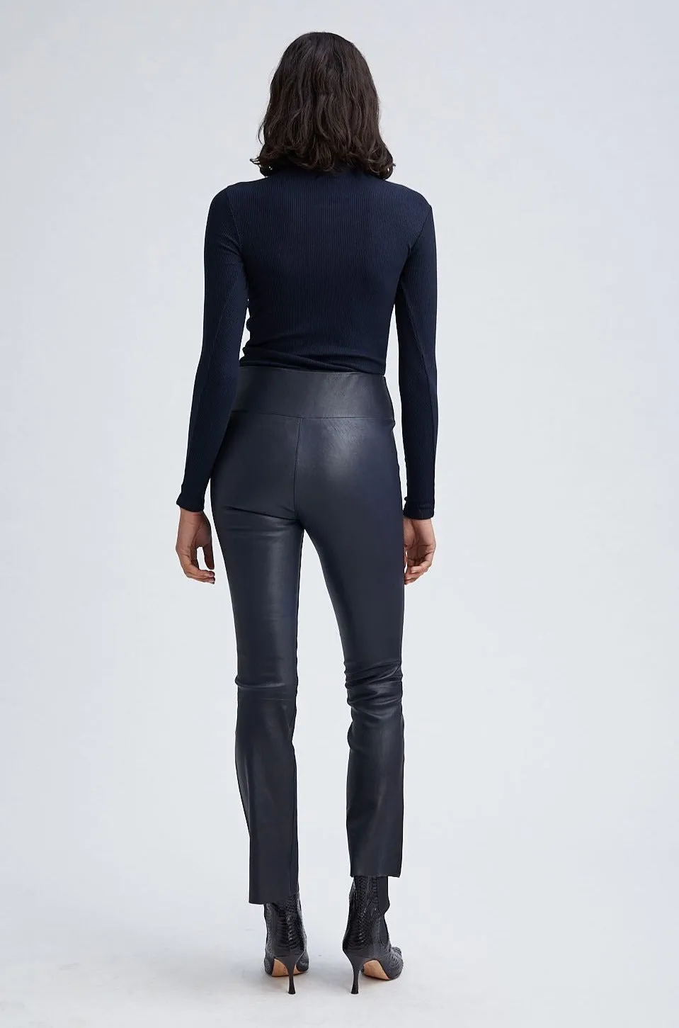 Navy Rib Long Sleeve Turtleneck sold by SPRWMN product image thumbnail 5