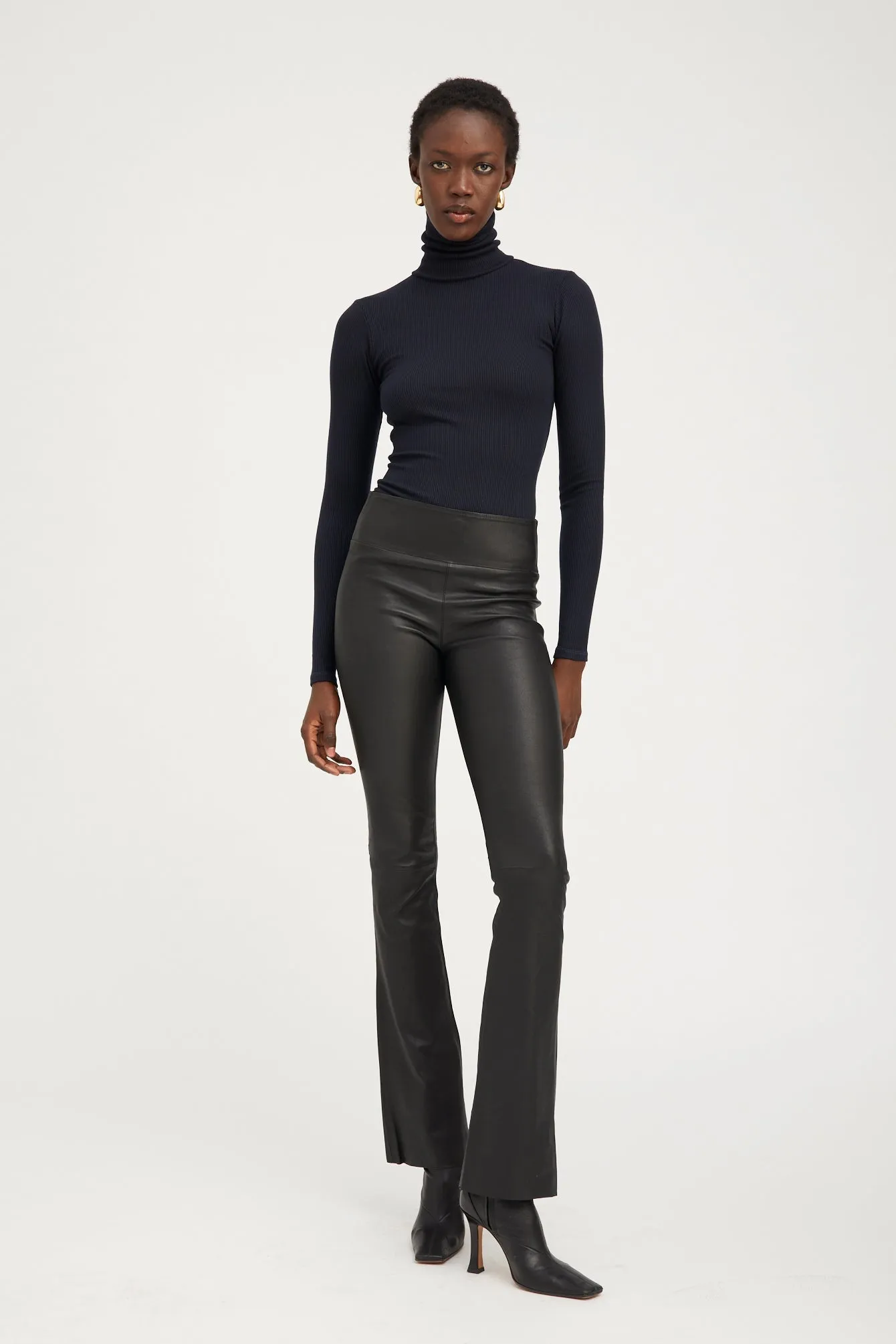 Leather Micro Flare sold by SPRWMN