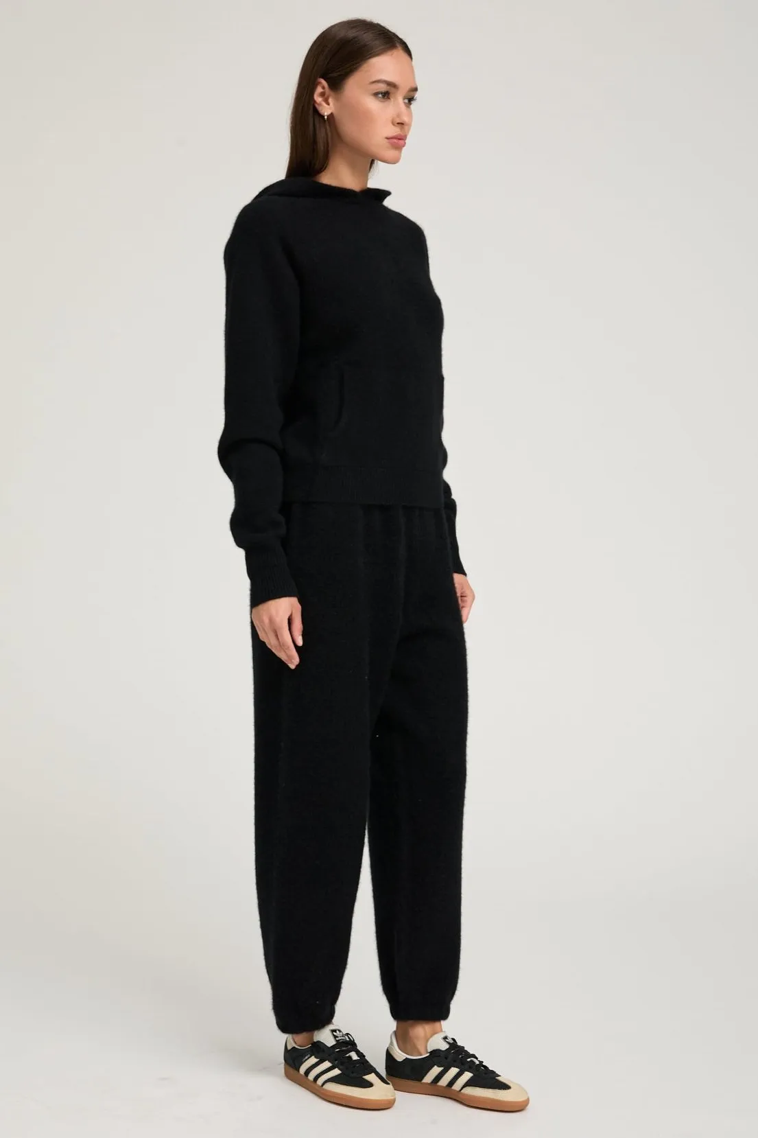 Black Cashmere Hoodie sold by SPRWMN product image thumbnail 2