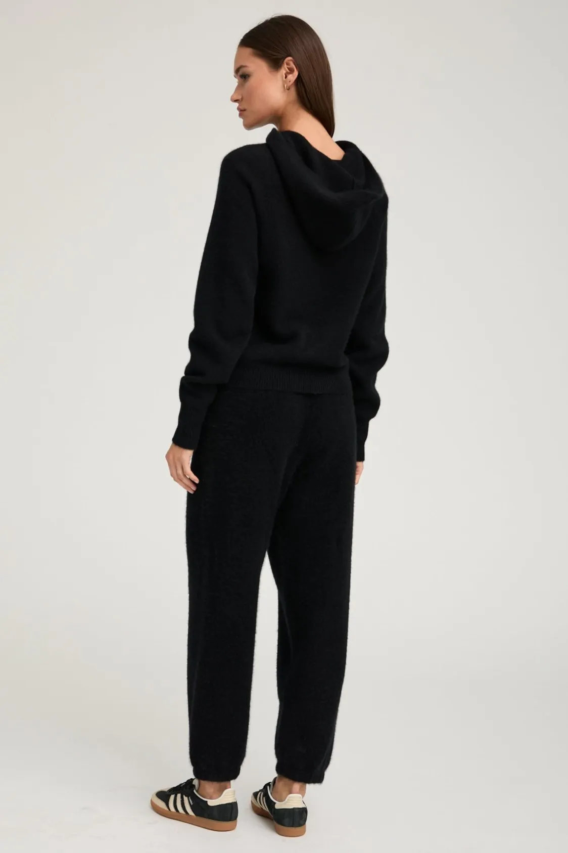 Black Cashmere Hoodie sold by SPRWMN product image thumbnail 4