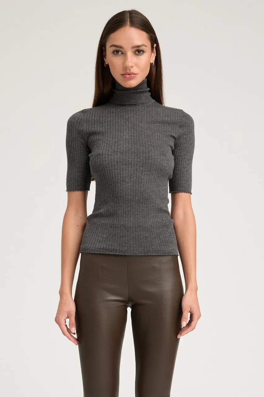 Charcoal Cashmere Turtleneck sold by SPRWMN