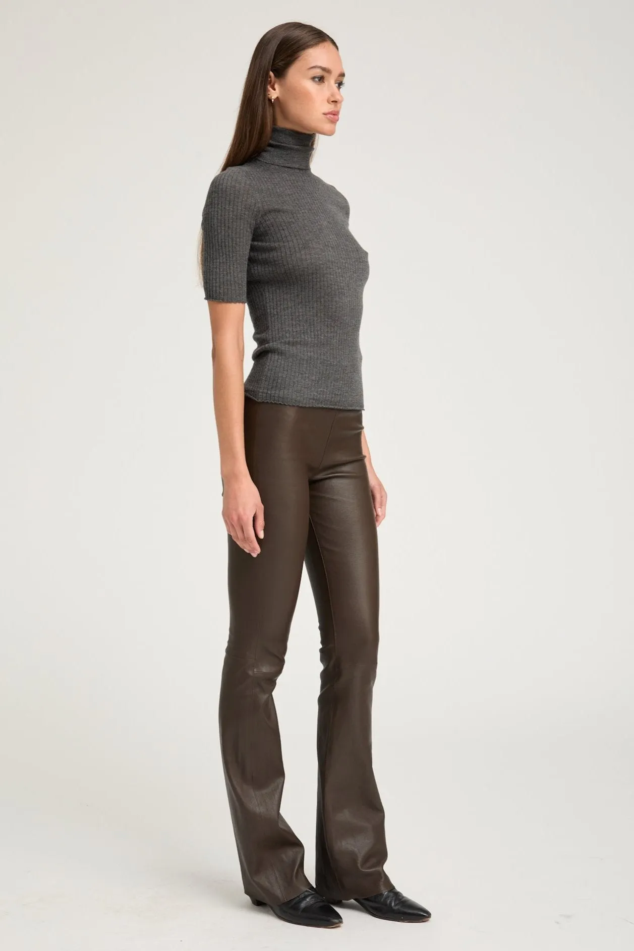 Charcoal Cashmere Turtleneck sold by SPRWMN product image thumbnail 2