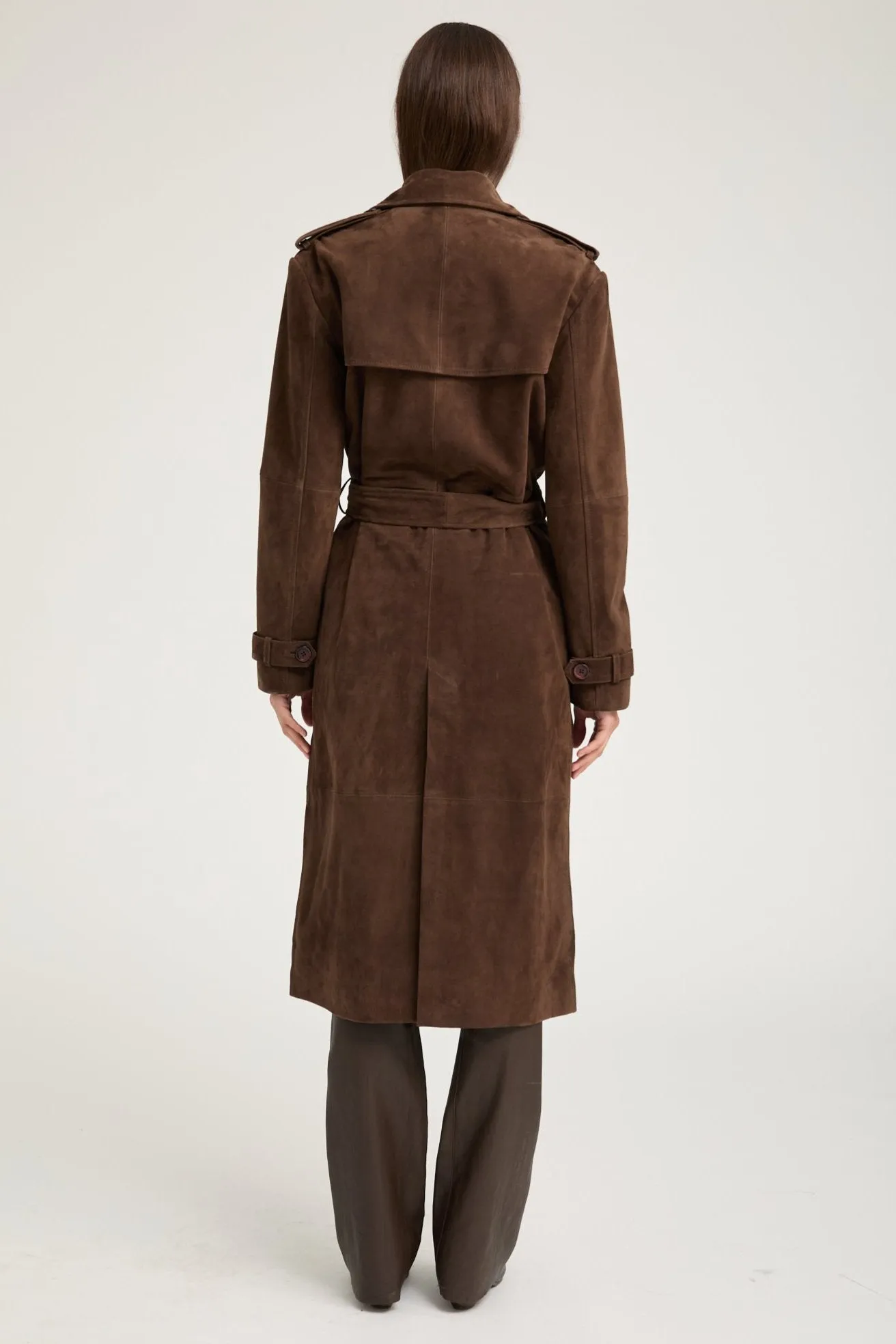Belle De Jour Suede Trench sold by SPRWMN product image thumbnail 5