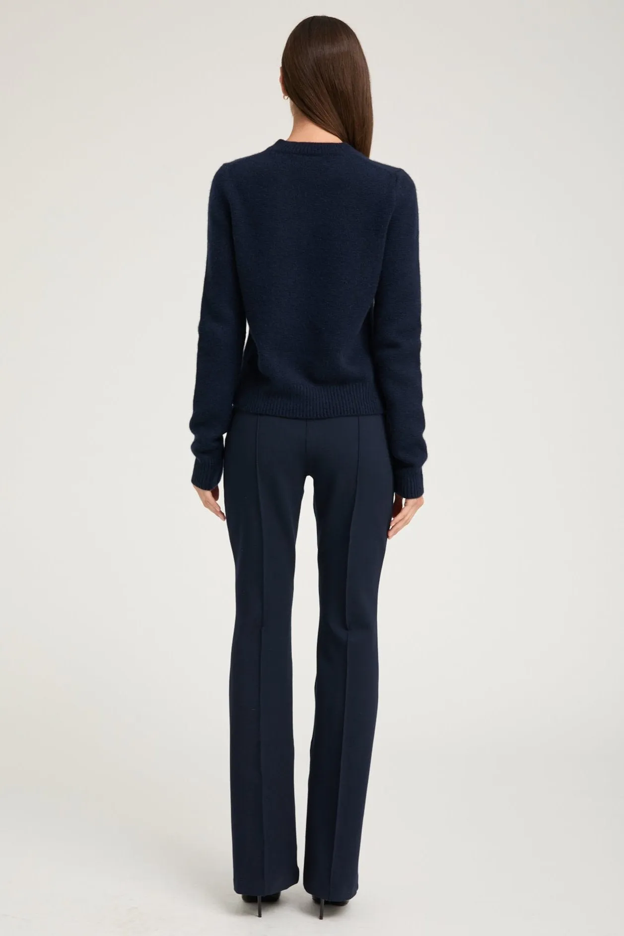Navy Cashmere Crewneck Sweater sold by SPRWMN product image thumbnail 3