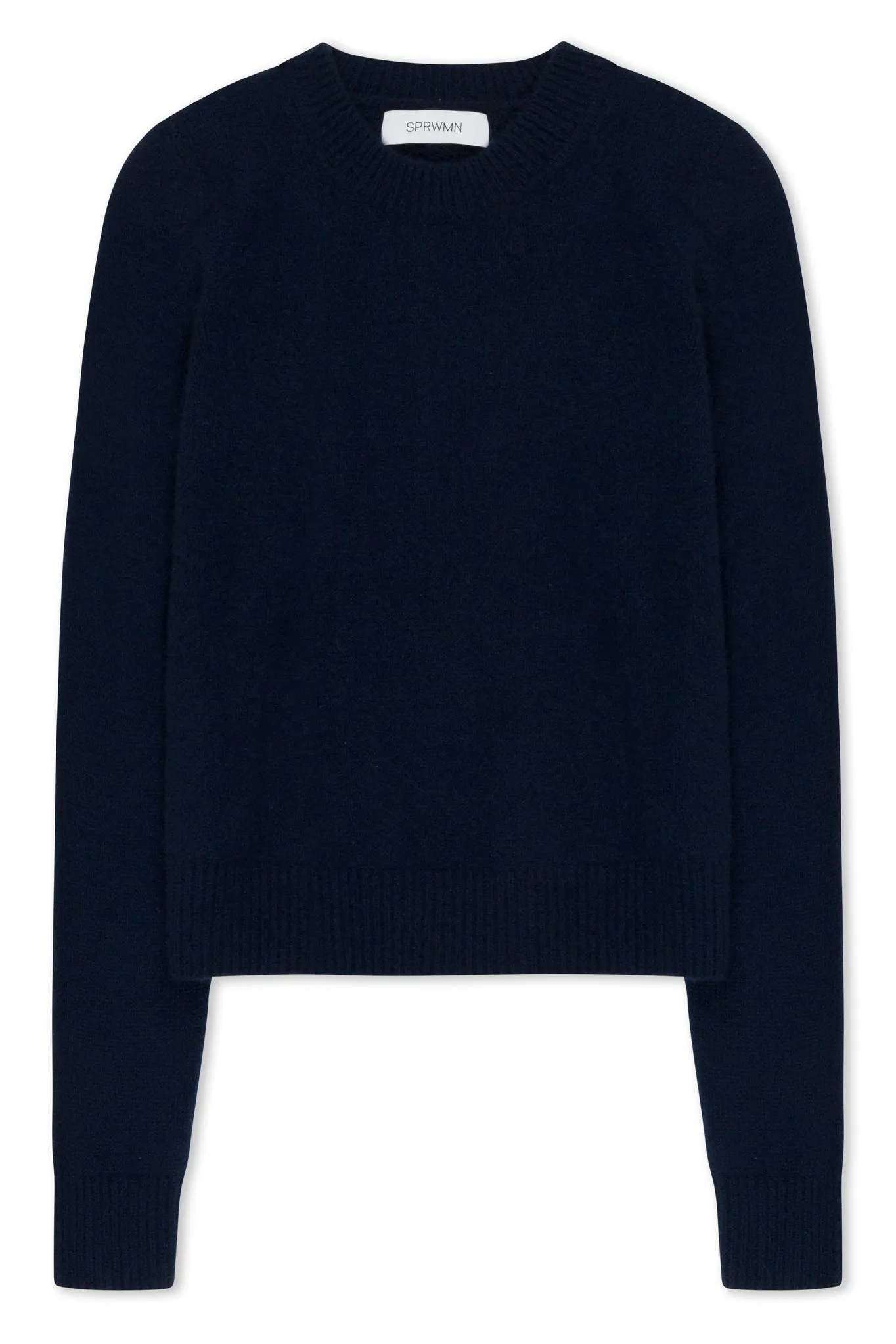 Navy Cashmere Crewneck Sweater sold by SPRWMN product image thumbnail 5
