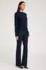 Navy Cashmere Crewneck Sweater sold by SPRWMN