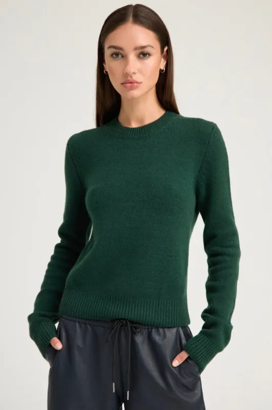 Emerald Cashmere Crewneck Sweater made by SPRWMN