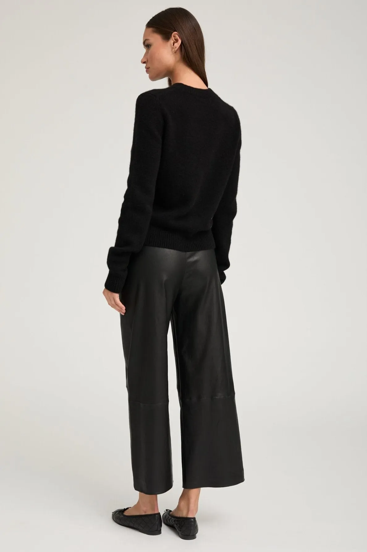 Black Cashmere Crewneck Sweater sold by SPRWMN product image thumbnail 4