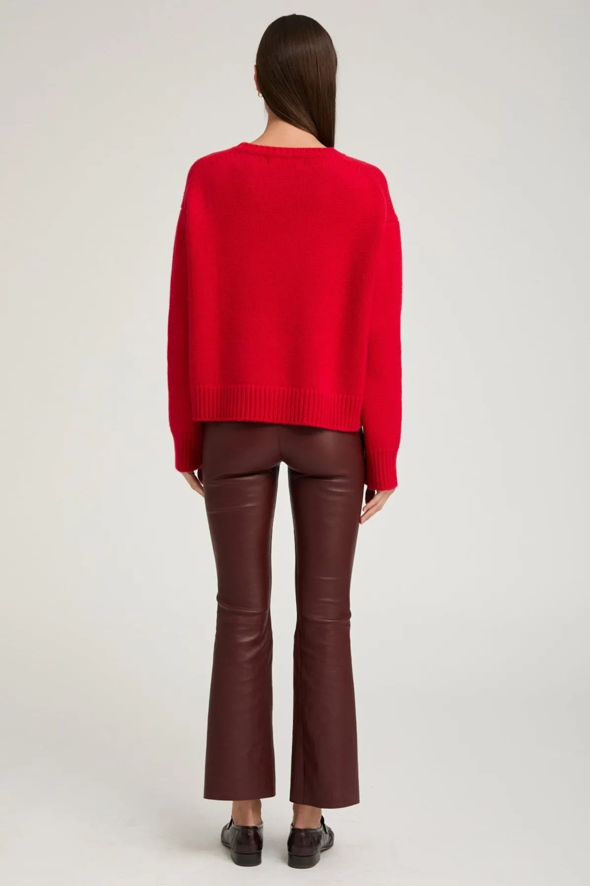 Red Heavy Cashmere Sweater sold by SPRWMN product image thumbnail 3