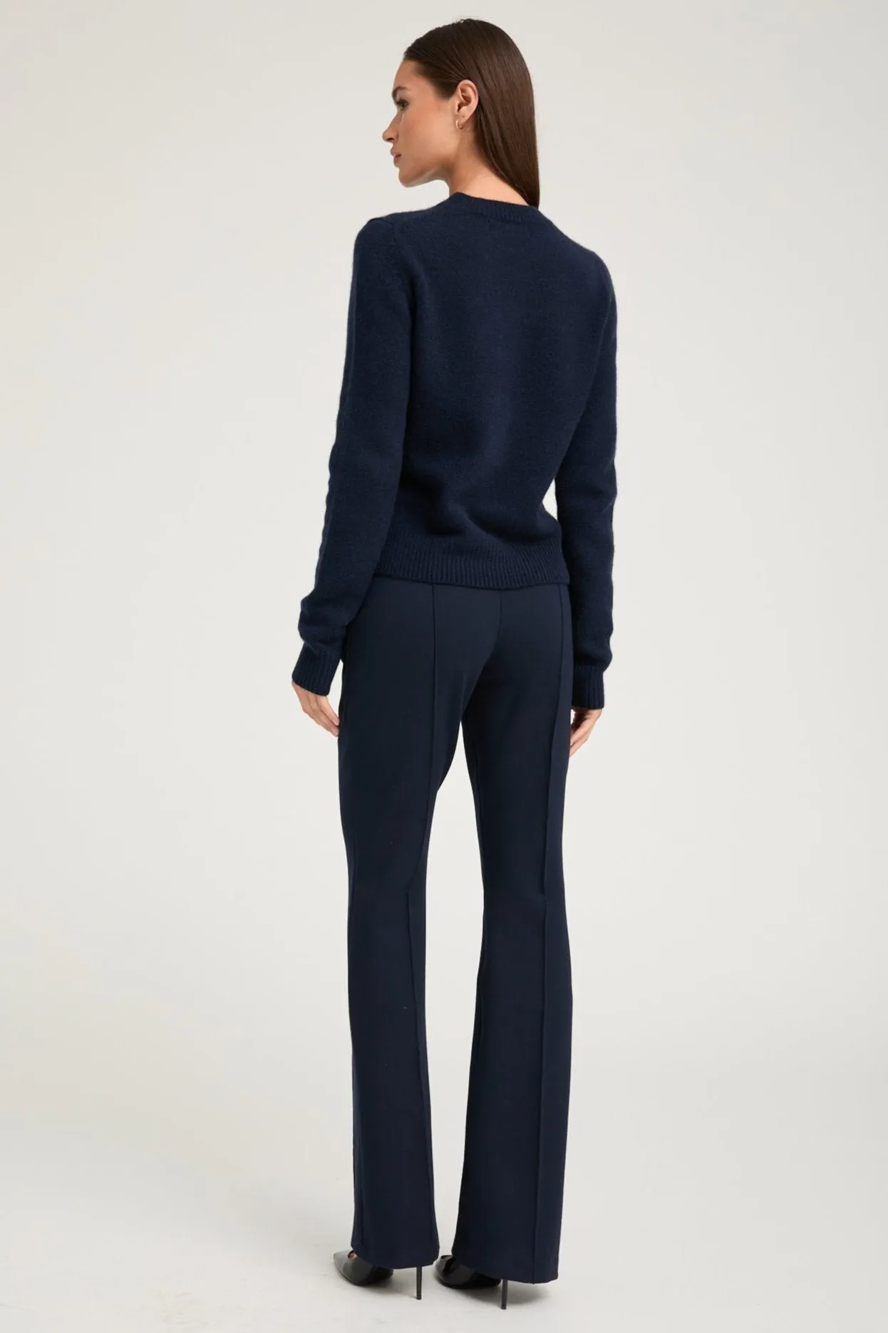 Navy Casanova Pintuck Bootcut sold by SPRWMN product image thumbnail 4