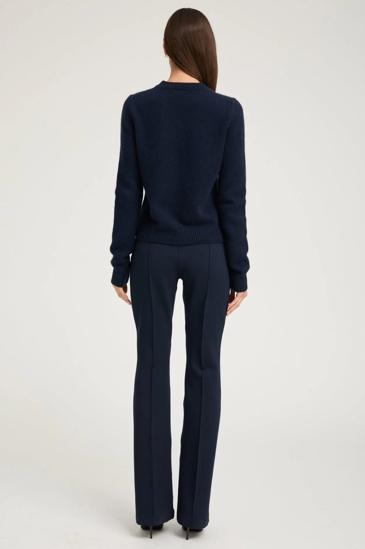 Navy Casanova Pintuck Bootcut sold by SPRWMN product image thumbnail 3