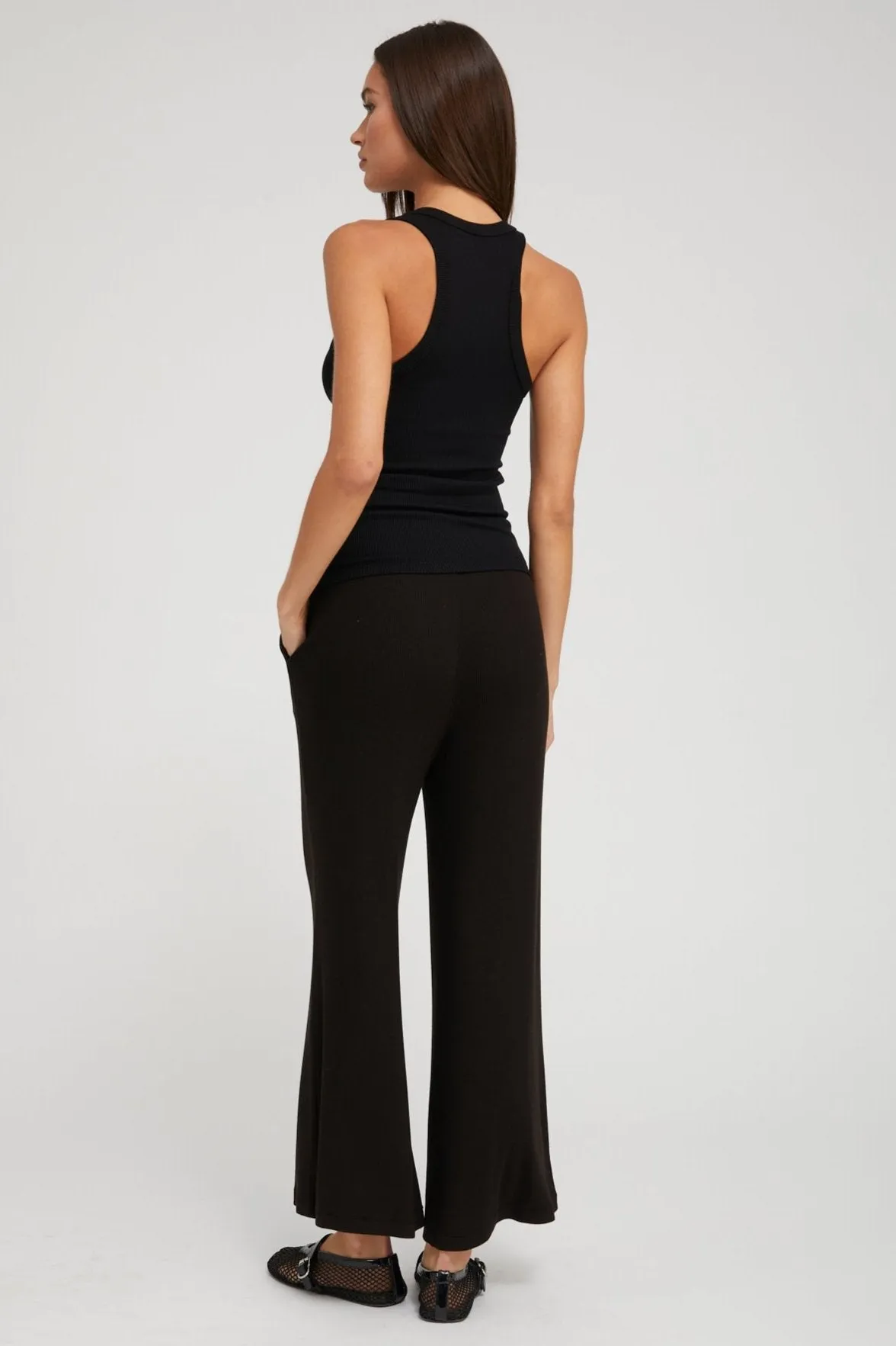 Black Rib Culotte sold by SPRWMN product image thumbnail 5