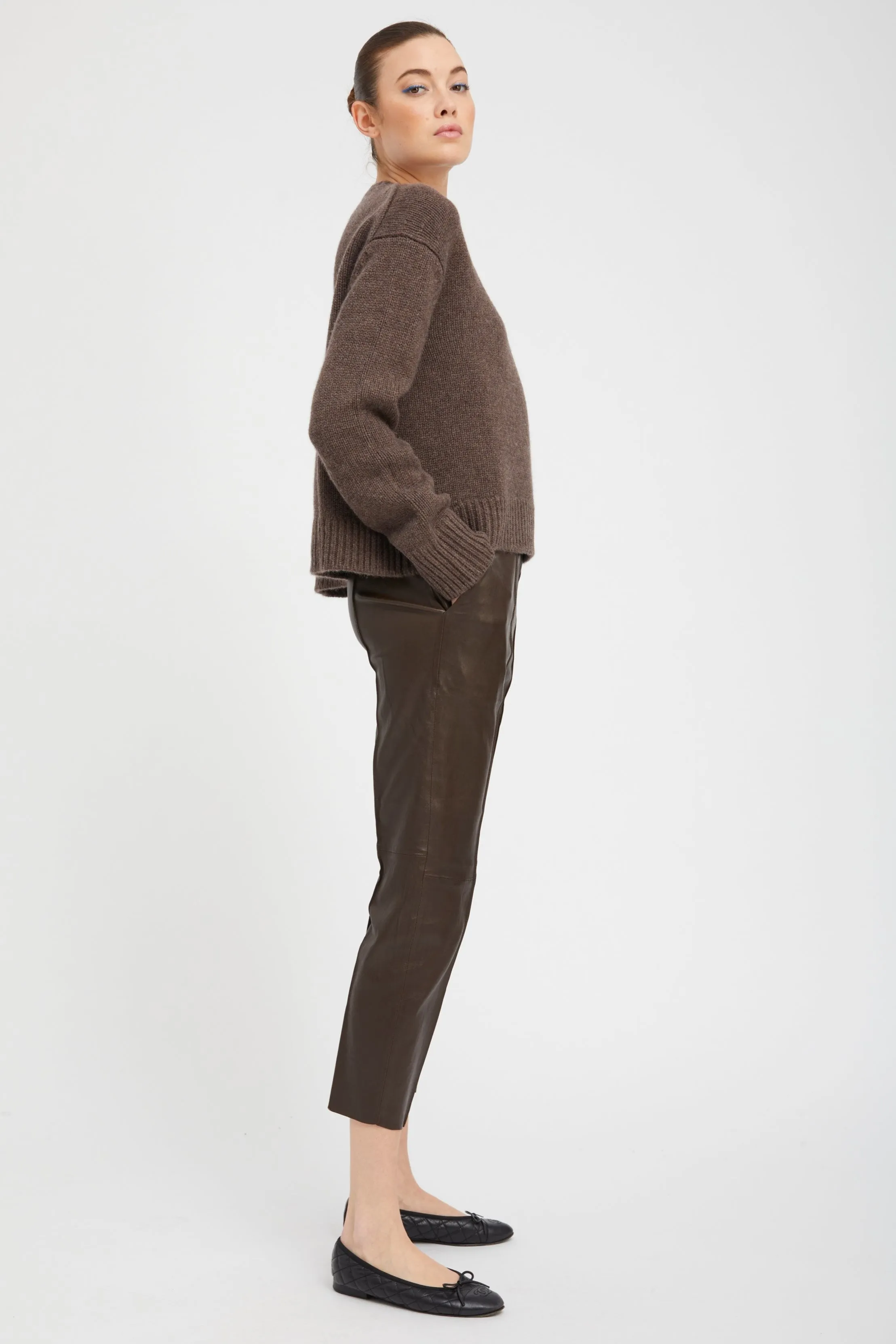 Americano Leather Joggers sold by SPRWMN product image thumbnail 3