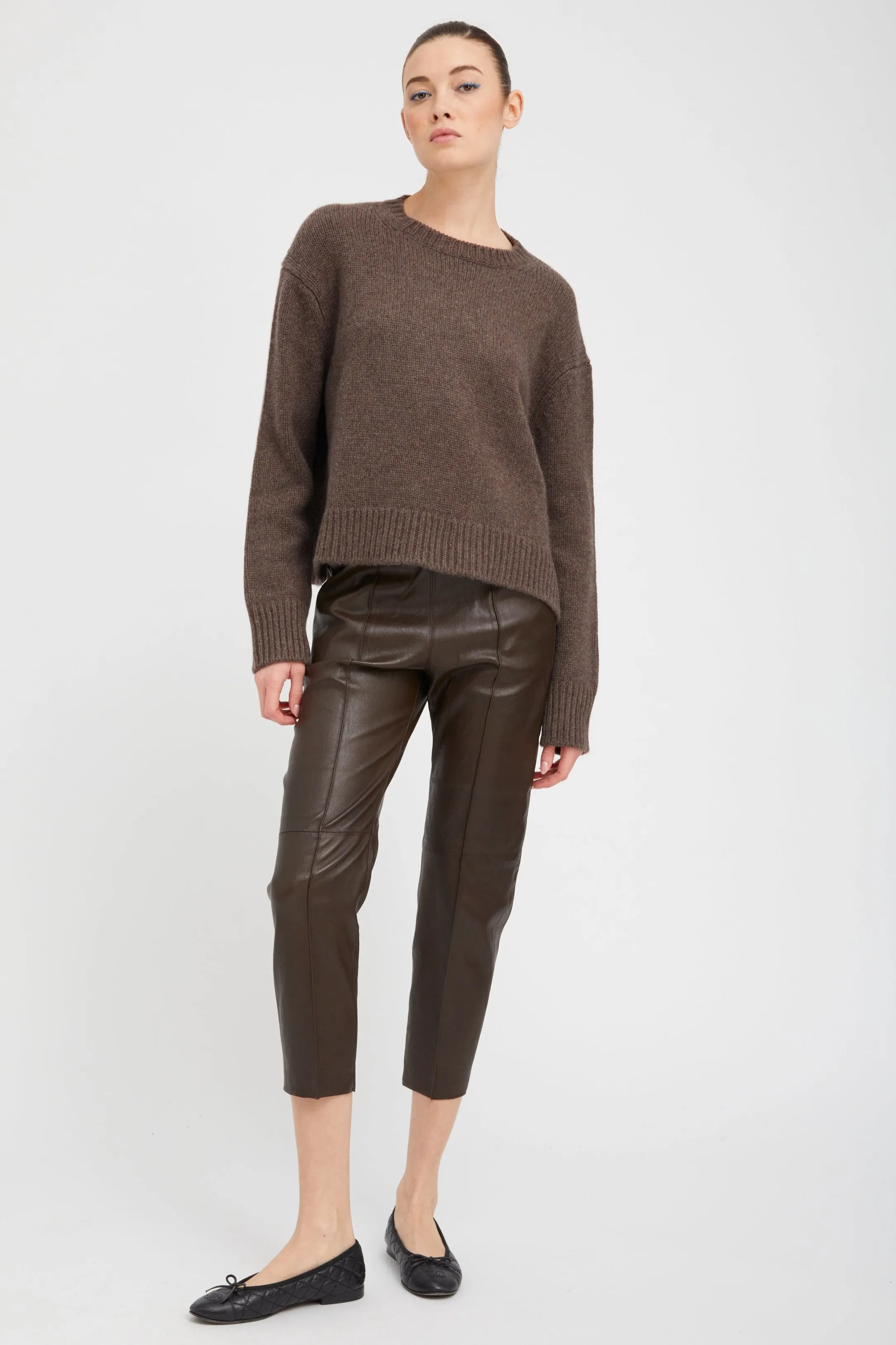 Americano Leather Joggers sold by SPRWMN