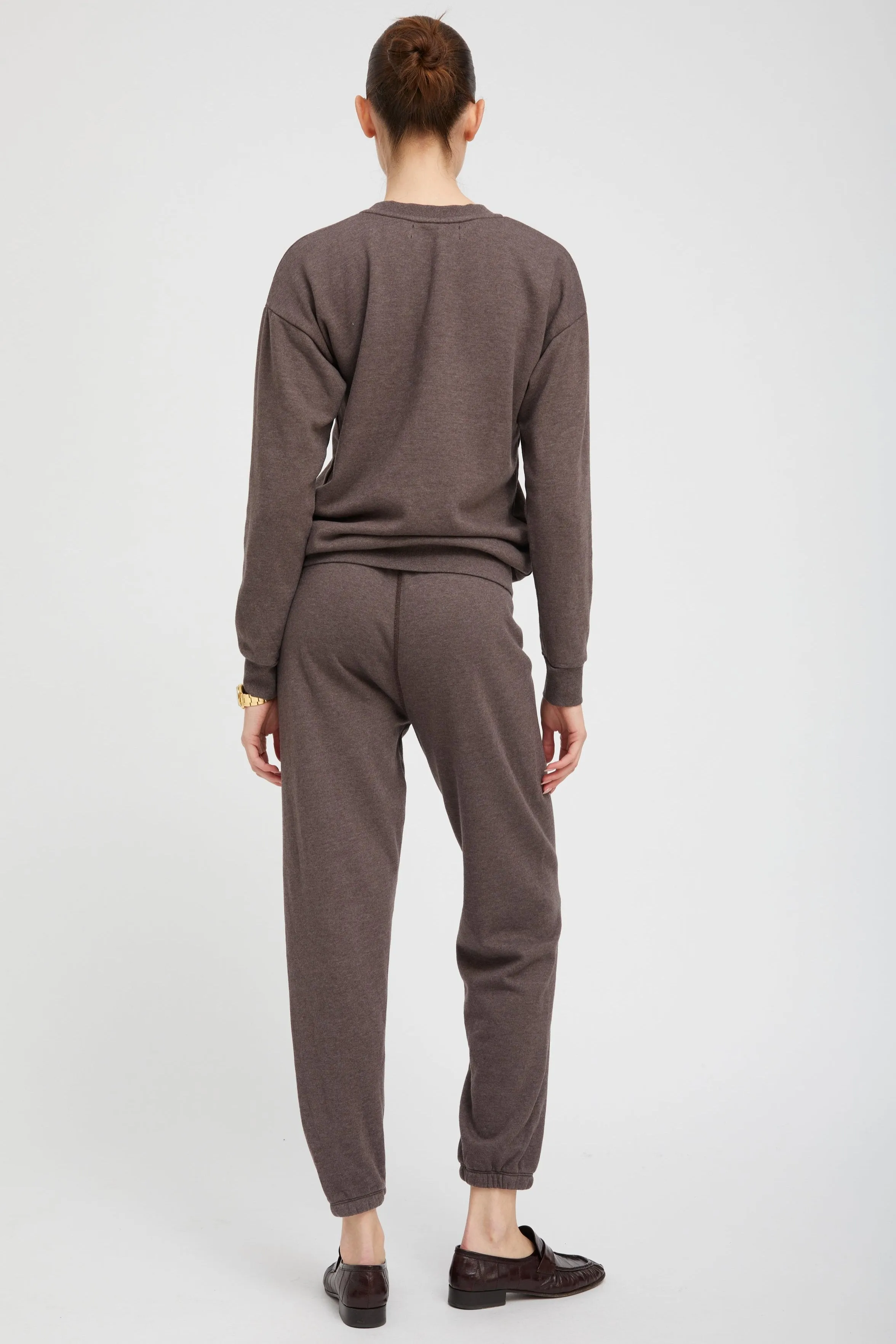 Heather Brown Heart Sweatshirt sold by SPRWMN product image thumbnail 4