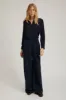 Navy Silk Fitted Button Down sold by SPRWMN