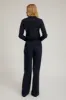 Navy Silk Fitted Button Down sold by SPRWMN