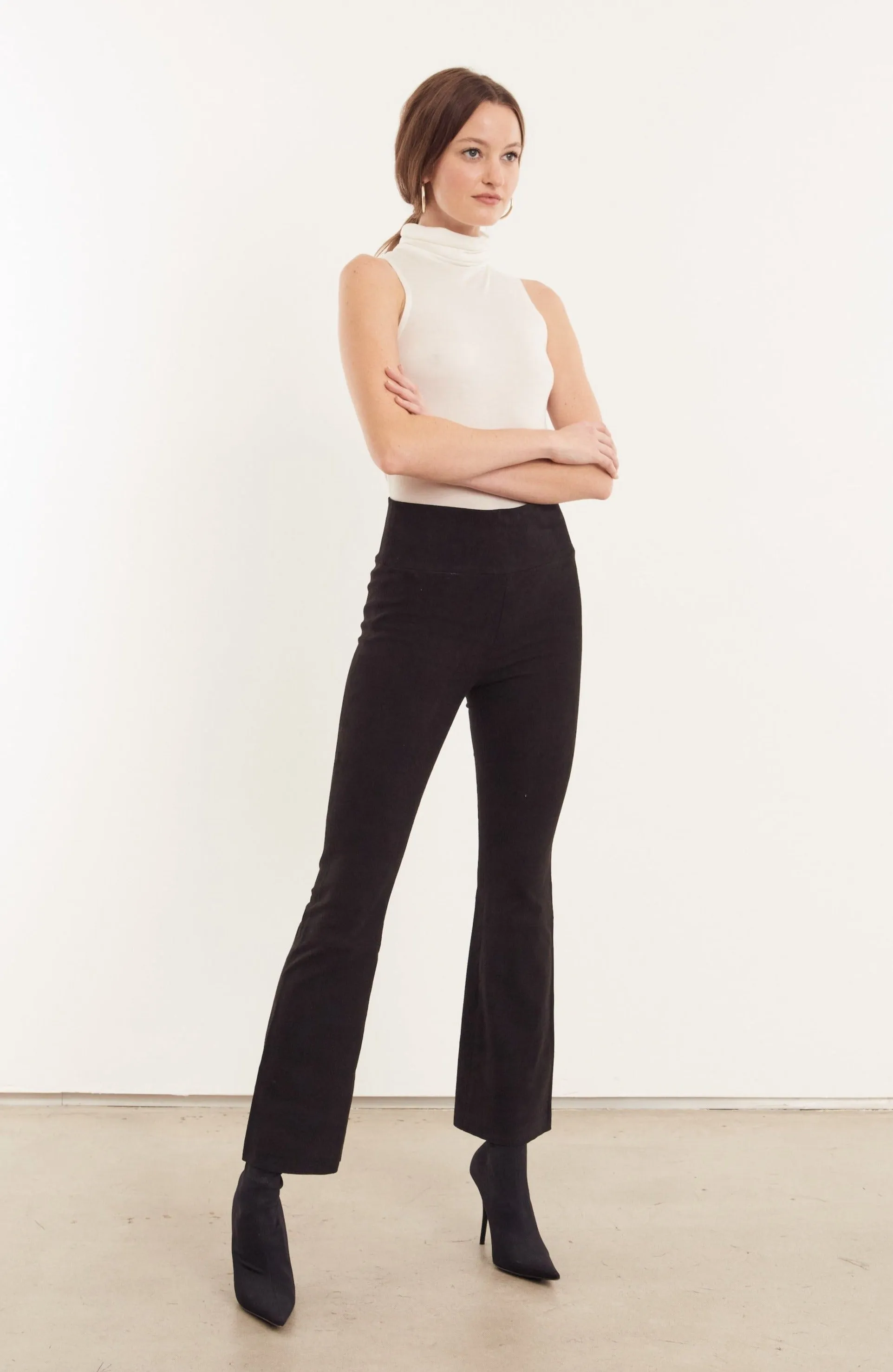 Black Suede Ankle Flare sold by SPRWMN product image thumbnail 5