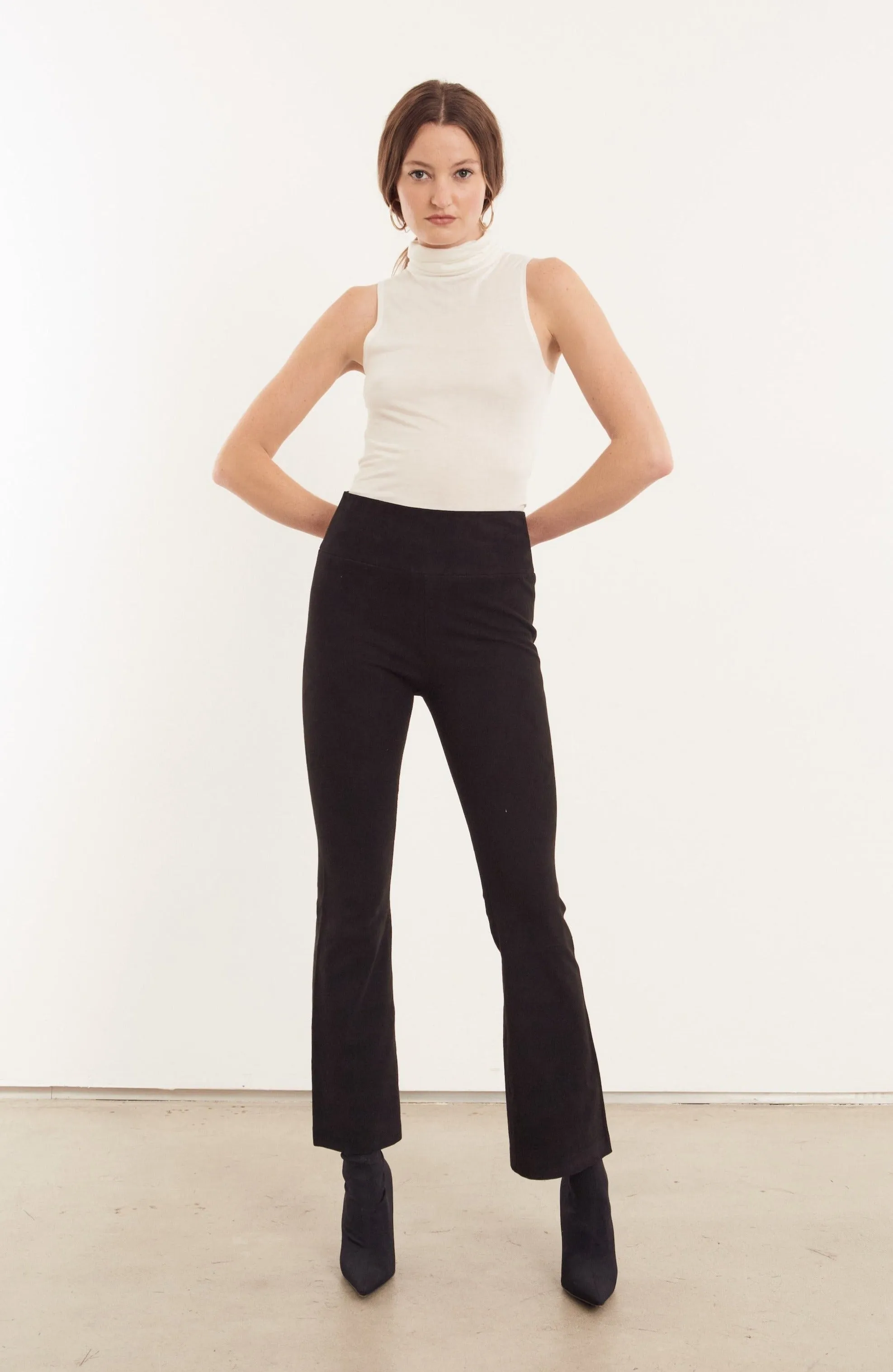 Black Suede Ankle Flare sold by SPRWMN product image thumbnail 4