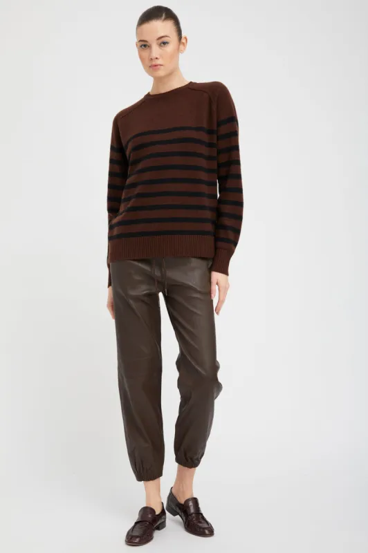 Americano Leather Sweatpants sold by SPRWMN