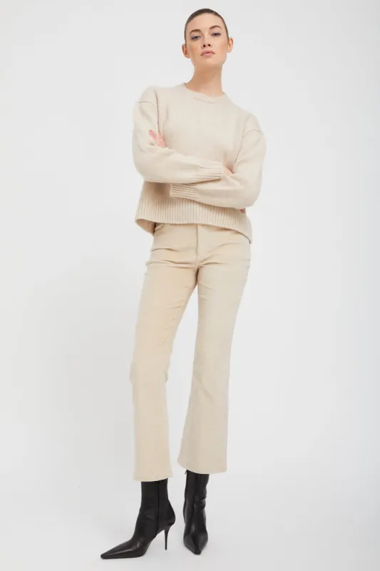 Oat Corduroy 5 Pocket Ankle Flare Pants sold by SPRWMN