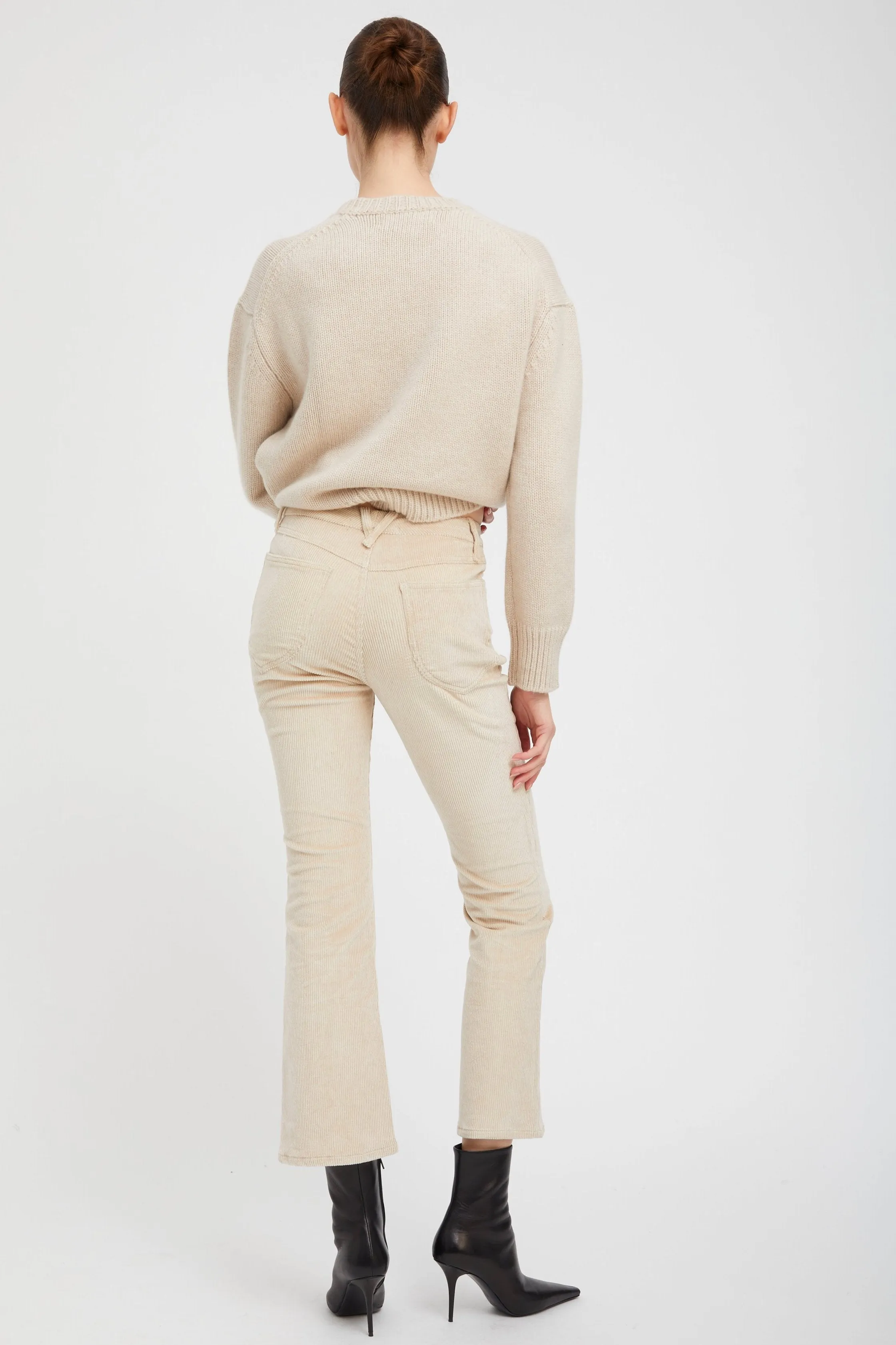 Oat Corduroy 5 Pocket Ankle Flare Pants sold by SPRWMN product image thumbnail 5