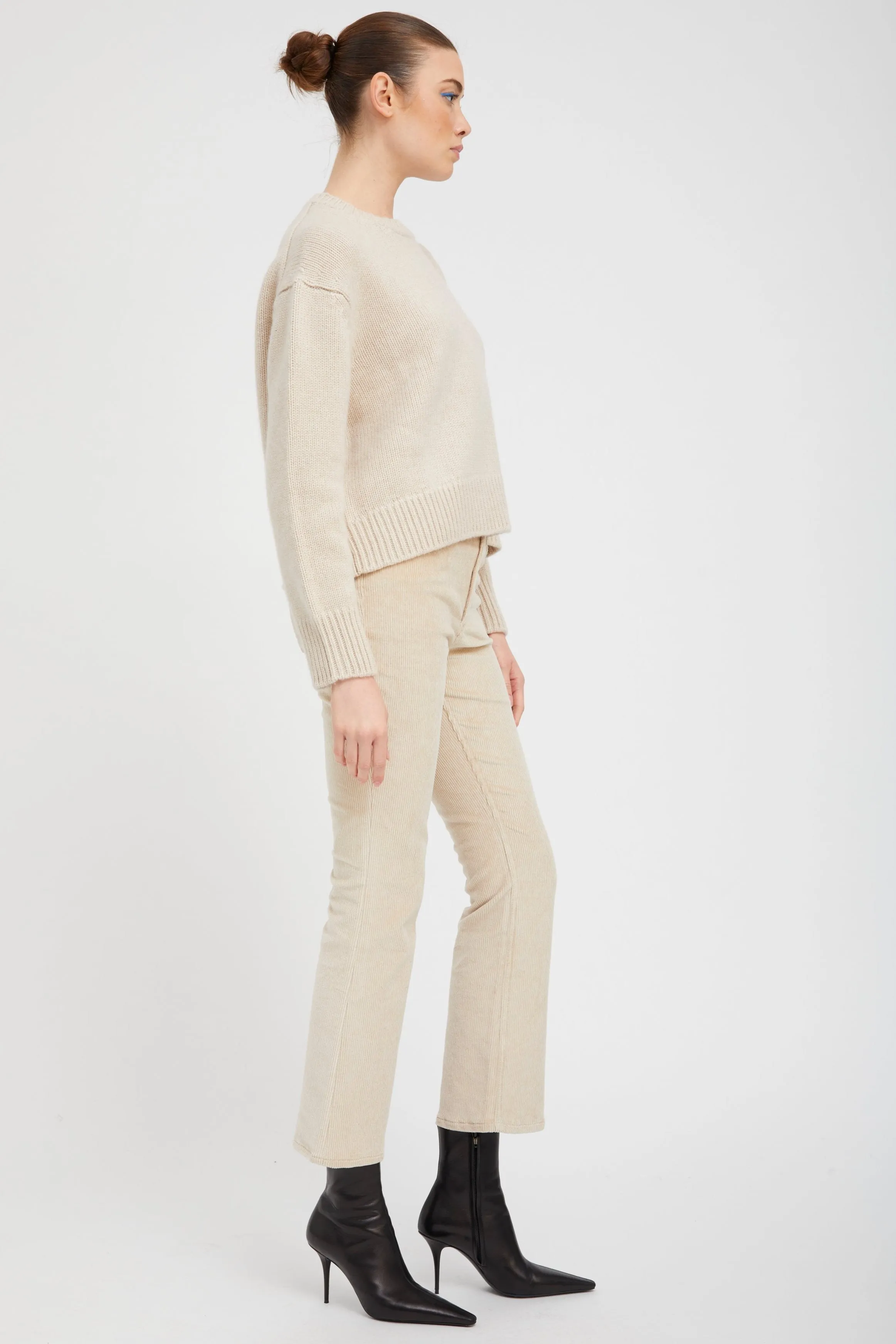 Oat Corduroy 5 Pocket Ankle Flare Pants sold by SPRWMN product image thumbnail 3