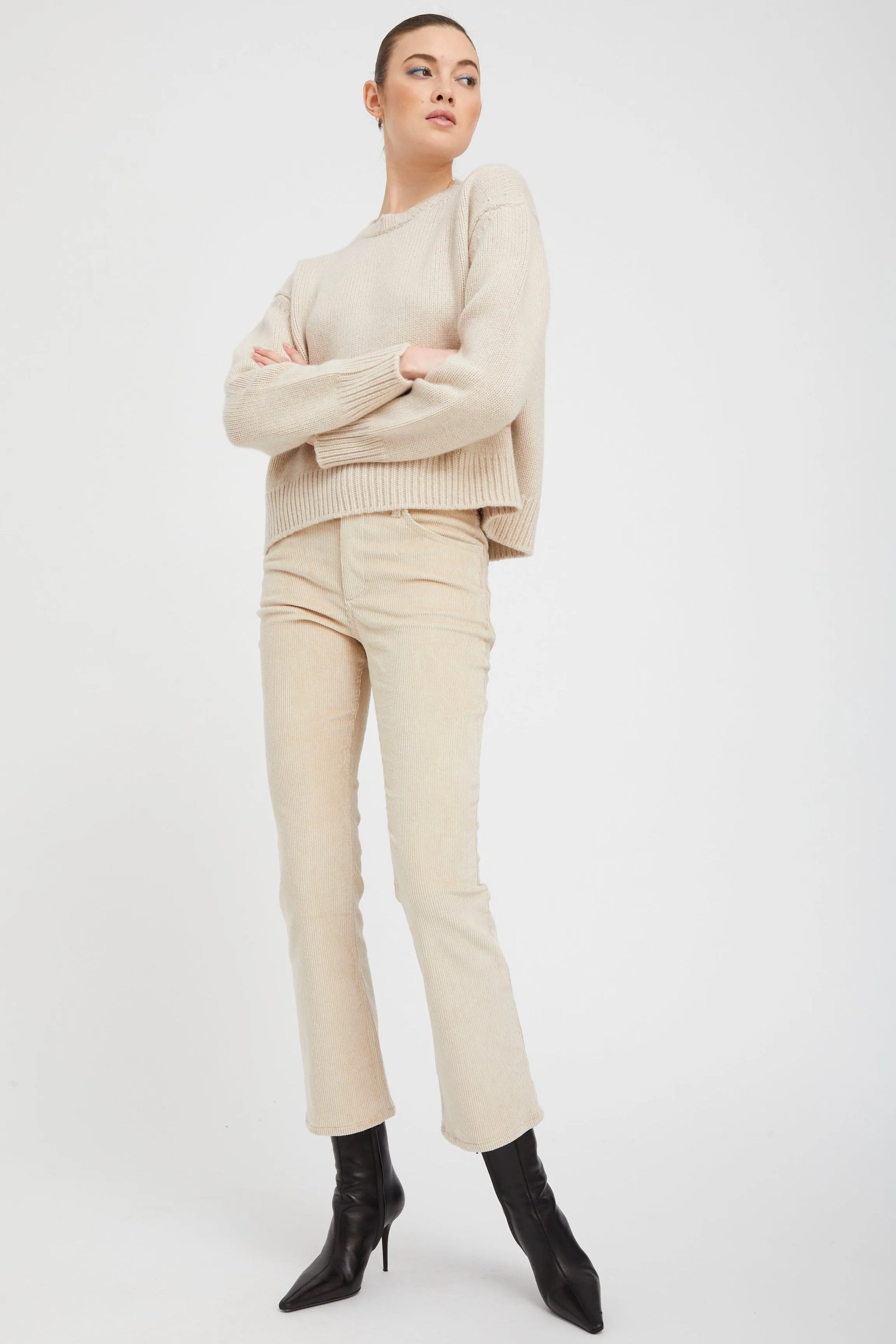 Oat Corduroy 5 Pocket Ankle Flare Pants sold by SPRWMN product image thumbnail 2