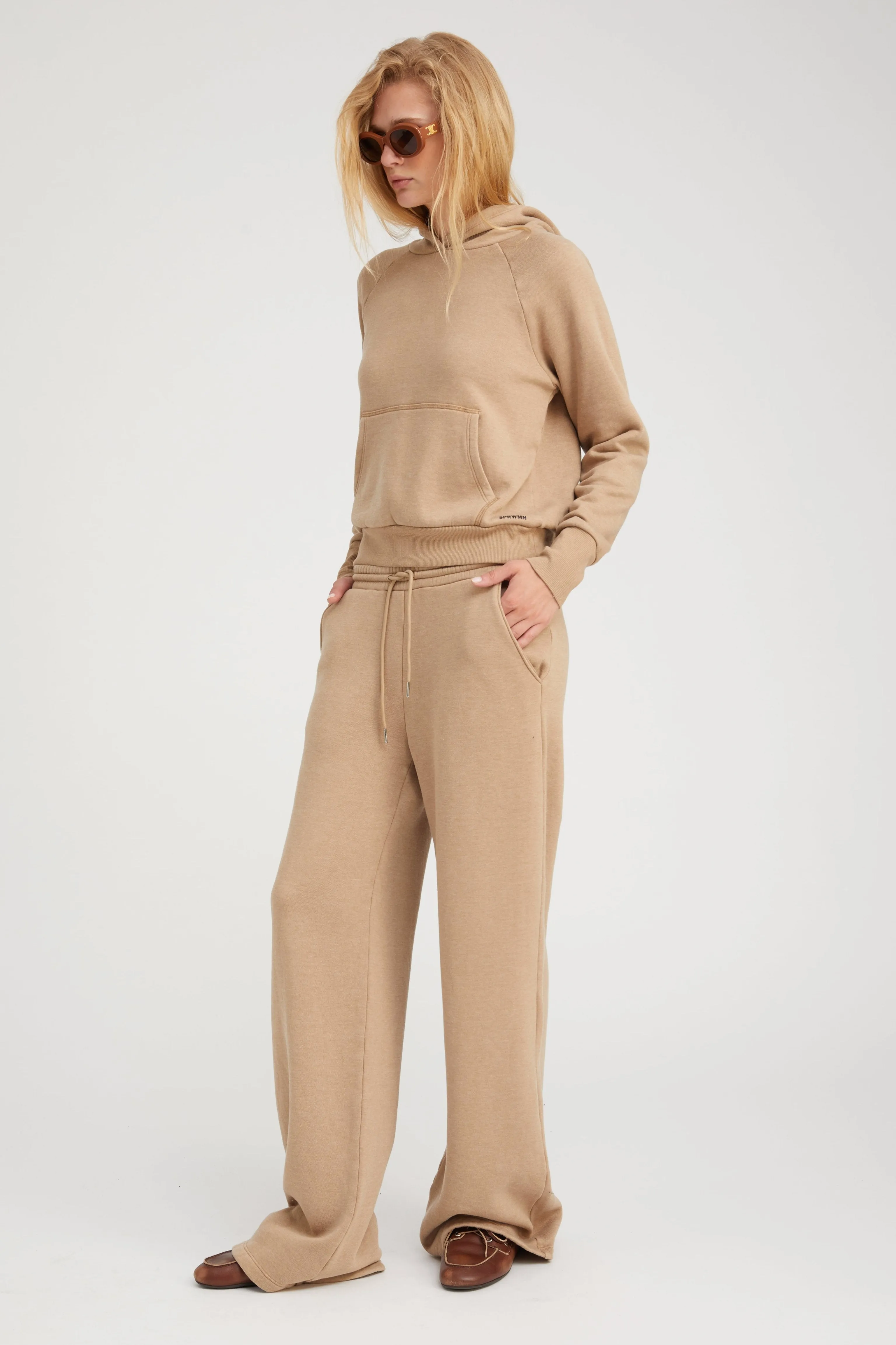 Latte Baggy Sweatpants sold by SPRWMN product image thumbnail 4
