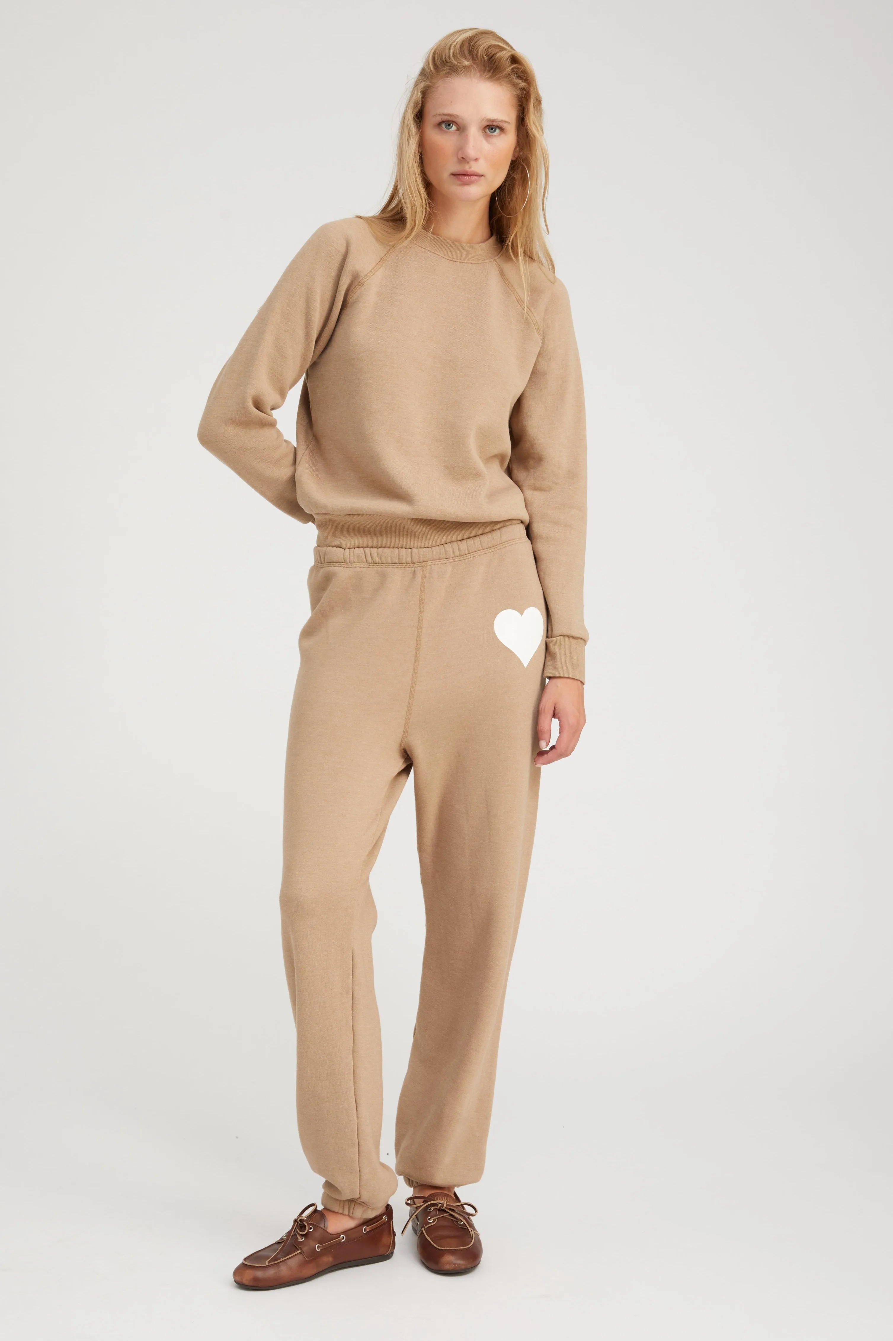 Latte Shrunken Raglan Sweatshirt sold by SPRWMN product image thumbnail 3