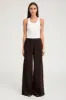 Americano Crepe Wide Leg Pintuck Trousers sold by SPRWMN