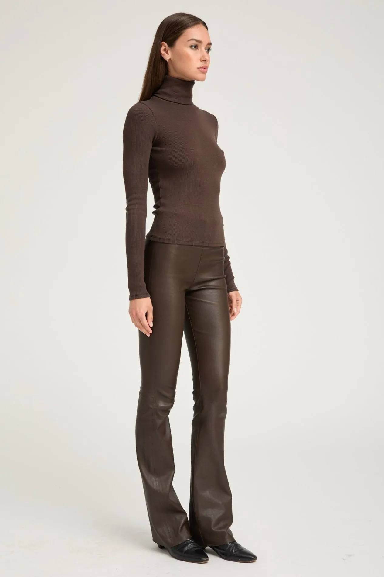 Americano Leather Micro Flare sold by SPRWMN product image thumbnail 3