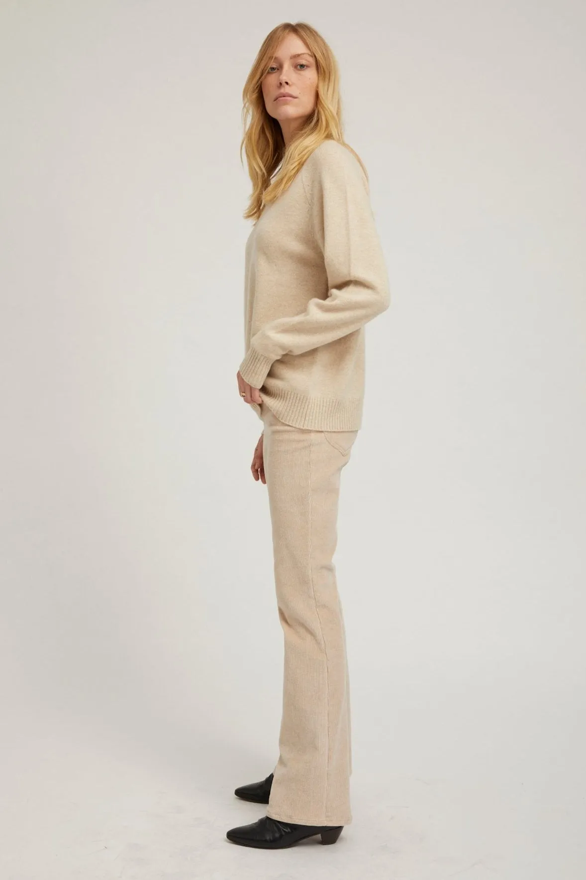Oyster Cashmere Boyfriend Sweater sold by SPRWMN product image thumbnail 3