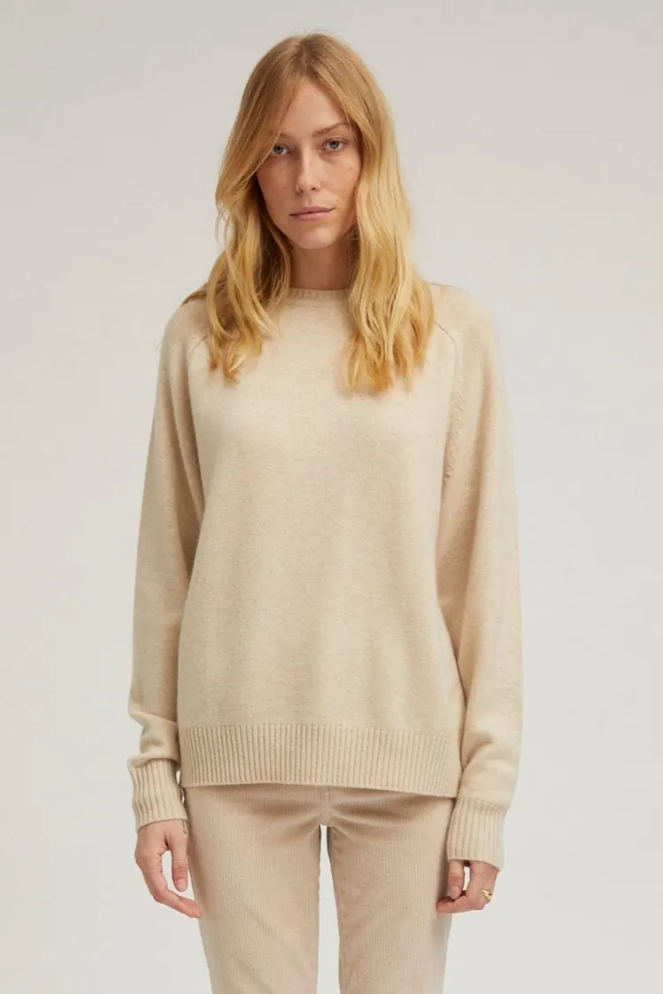 Oyster Cashmere Boyfriend Sweater sold by SPRWMN
