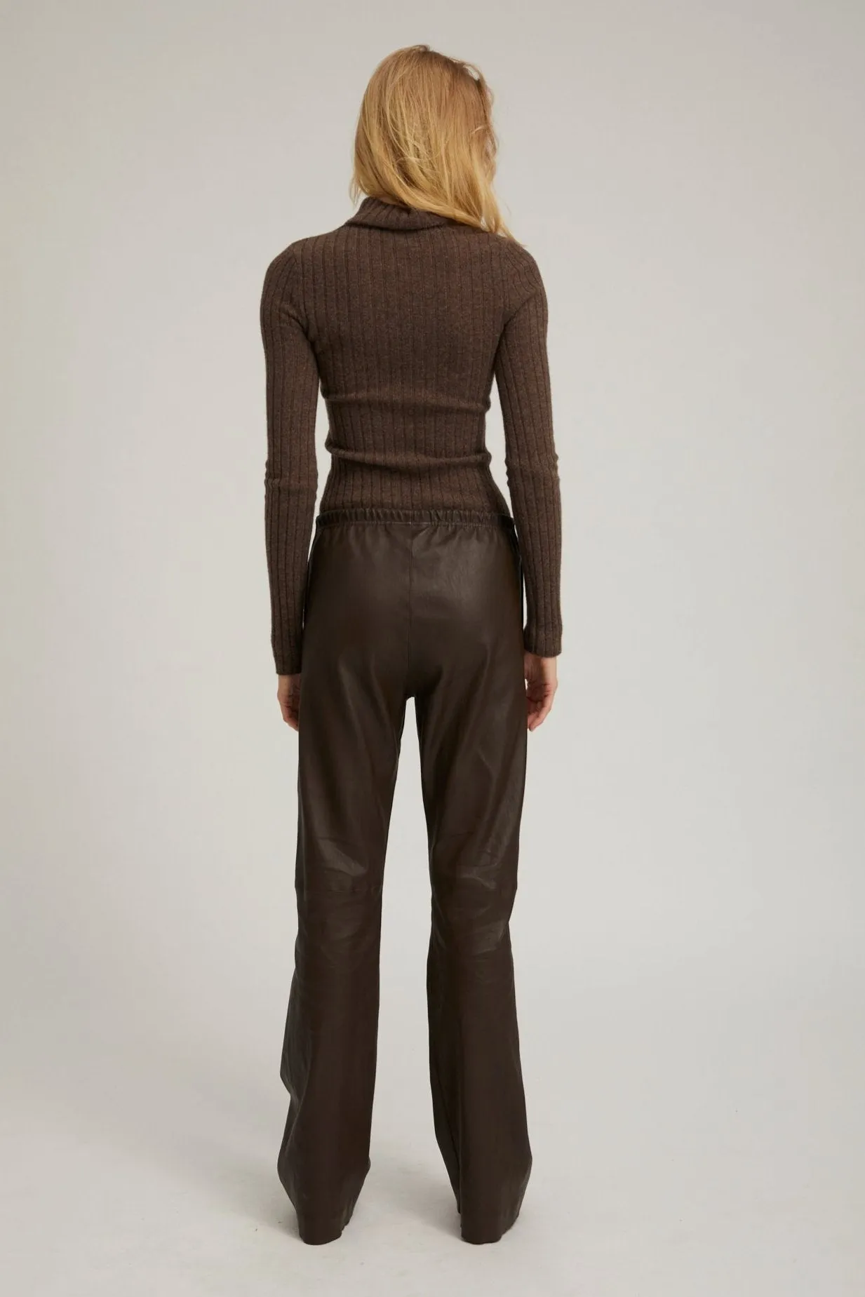 Americano Leather Straight Leg Pants sold by SPRWMN product image thumbnail 4