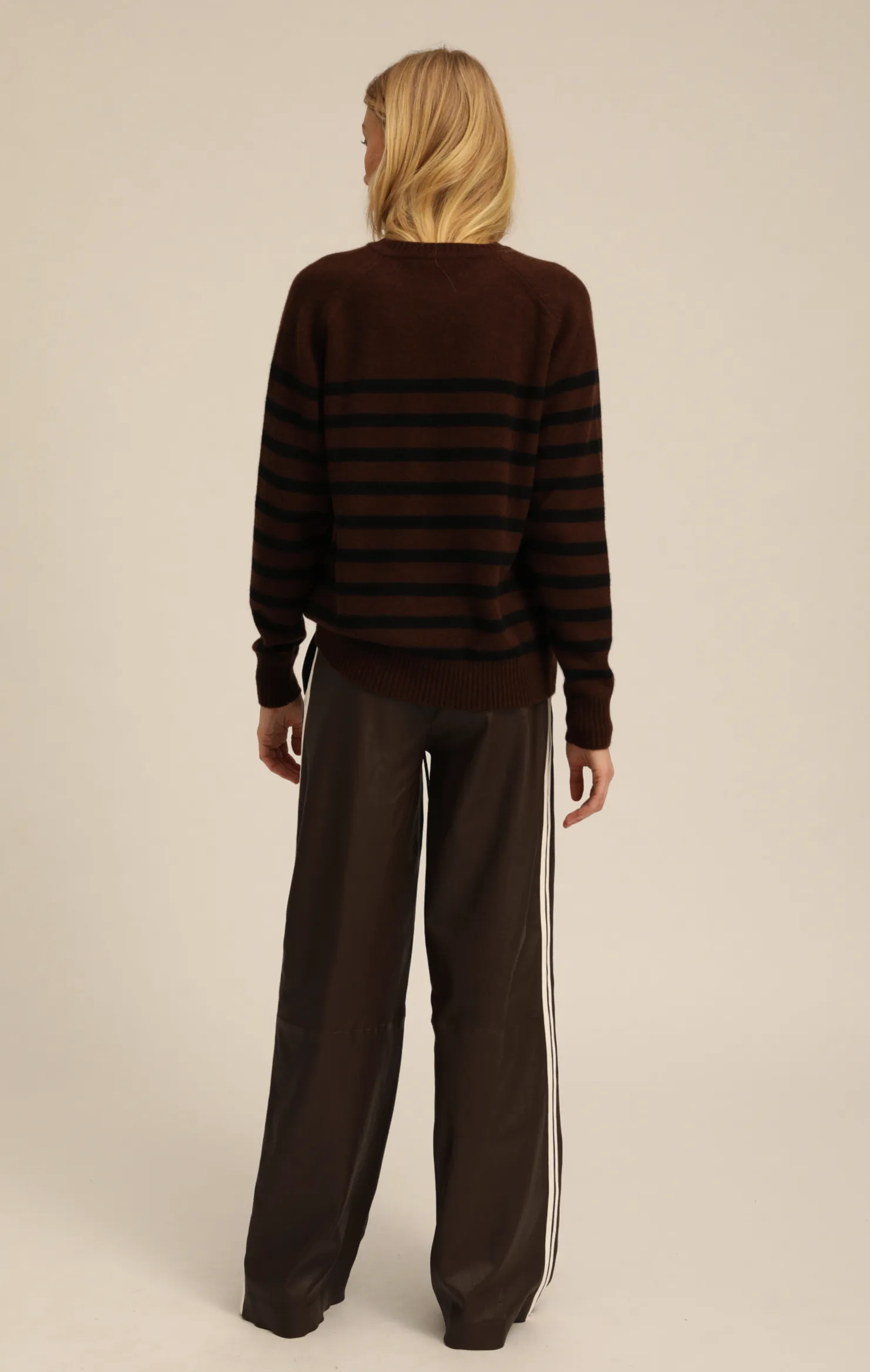 Americano Leather Baggy Athletic Pants sold by SPRWMN product image thumbnail 5