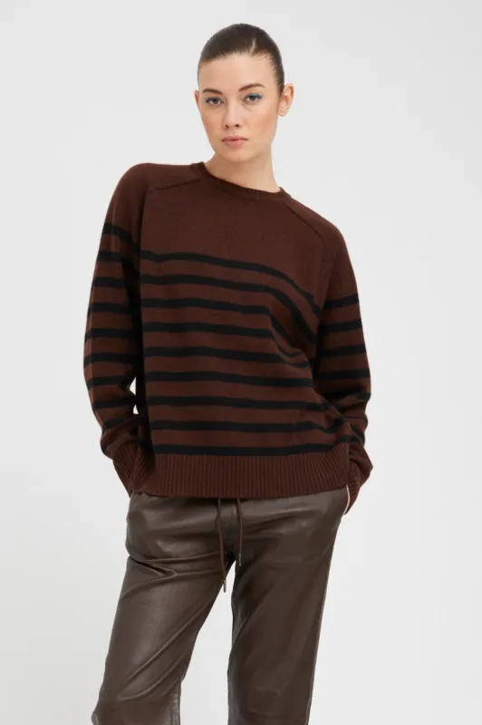Americano Striped Cashmere Crewneck sold by SPRWMN